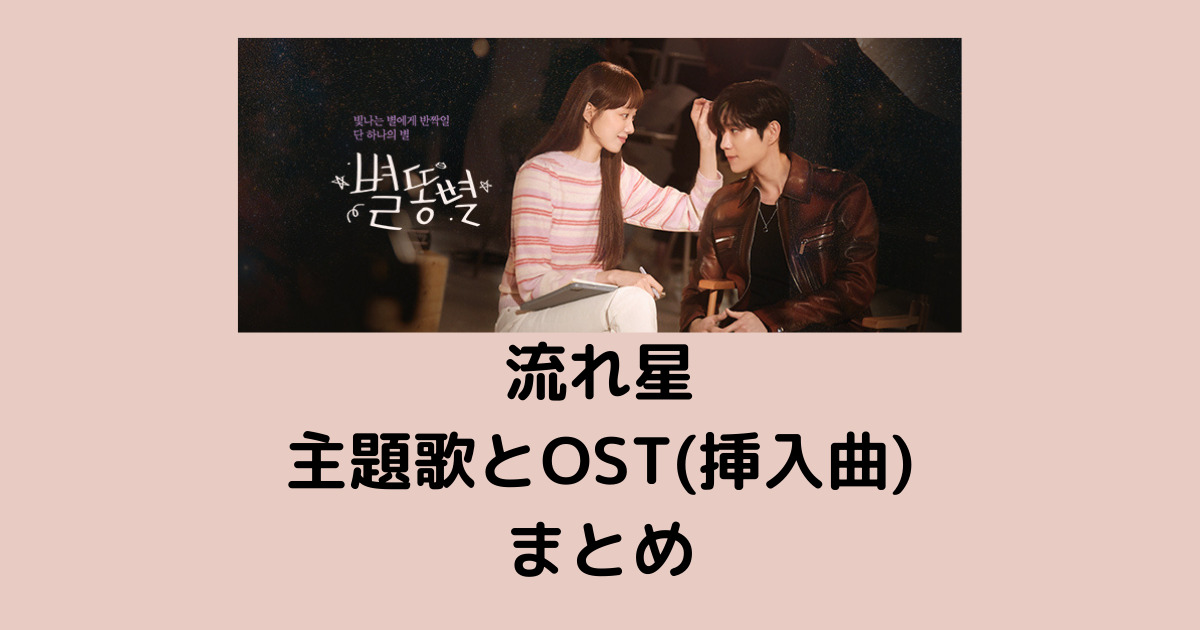 韓国ドラマ 流れ星 主題歌と挿入歌 Ost をご紹介 韓国ドラマカフェ